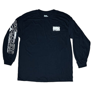 SLUSH "DISTORTION" LONGSLEEVE T-SHIRT - NAVY