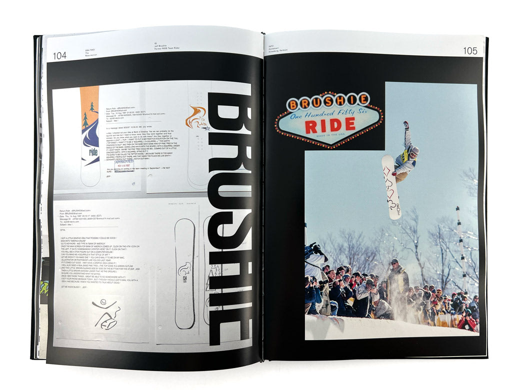 ROUGH AROUND THE EGDES - 30 YEARS OF RIDE SNOWBOARDS HARDCOVER BOOK